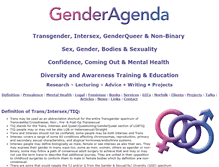 Tablet Screenshot of genderagenda.net
